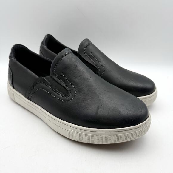 Propet Mens Kedrick Sneakers US 9.5 EEE Black White Leather Slip On NWOB main image 6